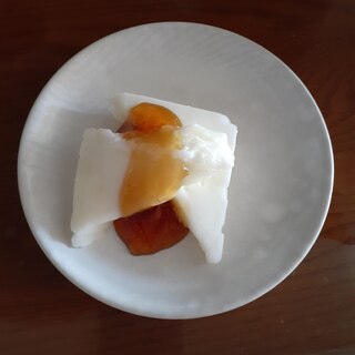 簡単 レンジで作るミルク風味のくず餅